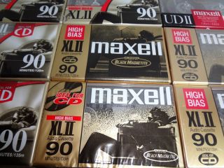 Lot 20 New SEALED Blank Audio Cassette Tapes Maxell UDS II XLII Type 