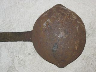 Primitive Antique Forged Iron Pig Tail Cauldron Tool