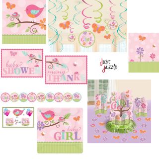 Tweet Baby Girl Shower Bird Party Supplies You Pick Plates Balloons 