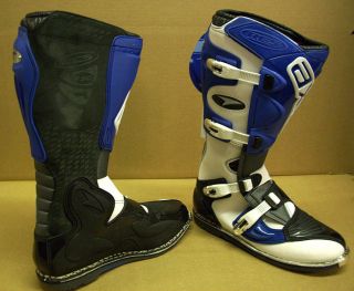 AXO 55 547 RC5 Boots Off Road Dirtbike Motocross Blue White Black Size 