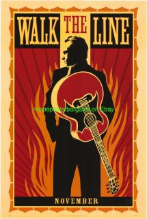 Walk The Line Movie Poster 1Sided 27x40 Johnny Cash Bio