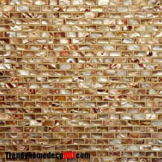 SF Copper Shell Mosaic Tile Backsplash Kitchen Wall Bathroom Shower 