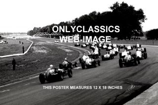 1955 Indy 500 Pace Lap Before Start Auto Racing Poster