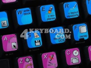 The Autodesk AutoCAD keyboard stickers arecompatible with all 