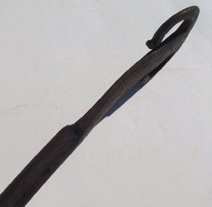 Antique Forged Wrought Iron Rams Horn Oven Peel 18th C