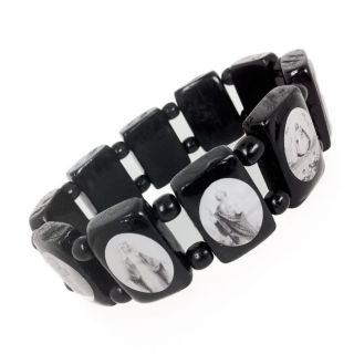 On trend for this season this popular mens religious icon bracelet is 