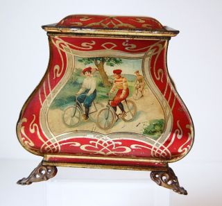 Bakers Chocolate Biscuit Tin Sports Theme Tennis Equestrian Rowing 