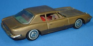   Made in Japan 1963 Studebaker Avanti Coupe Tin Friction Toy Car