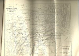   Magnetic Survey of Pennsylvania U s Coast Guard by Bache Map
