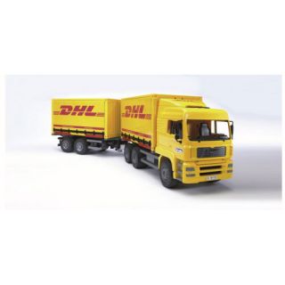 man dhl truck with trailer brand new in original packaging