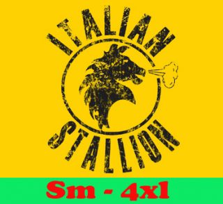 450 ITALIAN STALLION retro rocky balboa jersey shore 80s MENS T Shirt 