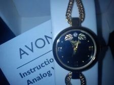 Avon Black Hills Gold Watch Discontinued Ladies Womens Large 