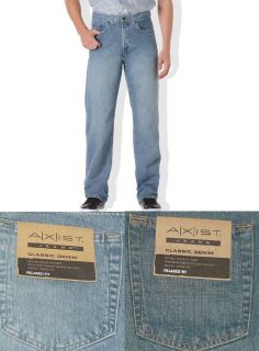 Axist Classic Denim Relaxed Fit Jeans Mens Sizes 30 32 33 34 36 38 40 