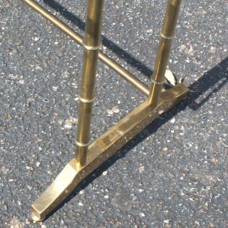   table bamboo brass base made in italy sturdy brass bamboo legged table