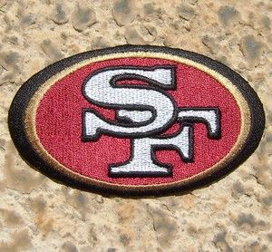San Francisco 49ers Logo NFL Football Crest Embroidered Iron on Patch 