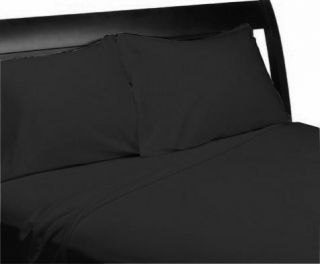 Black Queen Sizes 4 Piece Bedding Sets Sheets 1500 Thread Count Deep 