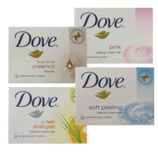 Dove Bar Bath Soap Lot of 4 Large 4 75oz Soaps Pick Your Variety Great 