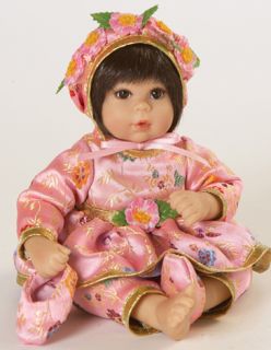 Marie Osmond Baby Sakura Resin Asian 5 Seated Tiny Tot Doll by Artist 