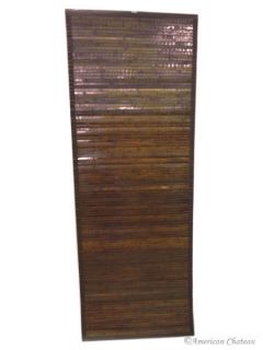   28 x 75 Chocolate Brown Slat Bamboo FLOOR CARPET Area Rug Mat Runner