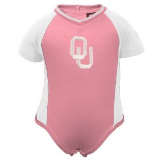 Oklahoma Sooners Baby Nike Pink Creeper Bib Set 3 6 Mos