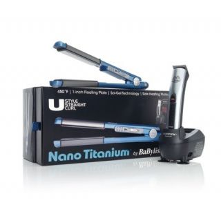 Babyliss Pro Nano Titanium U Style Flat Iron W/ FREE Cord/Cordless 