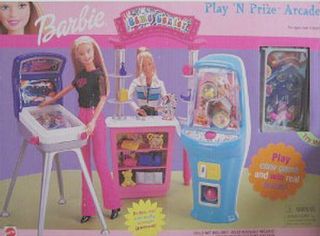Barbie Play N Prize Arcade Playset New Quality SEALED Pinball w Real 