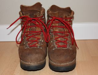 Vtg Bache Mountaineering Hiking Alpine Boots Italy 10
