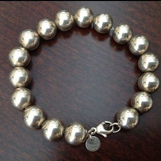 Tiffany Co Bead Bracelet in Sterling Silver