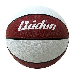 Baden Official Rubber Basketball Maroon White 27 5 Inch