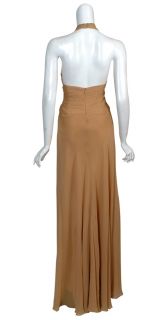 Badgley Mischka Flattering Silk Long Gown Dress 10 New