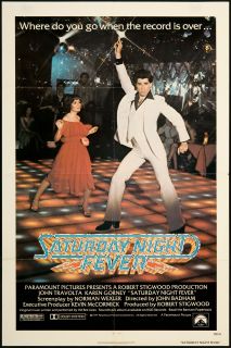 Saturday Night Fever 1977 Original U.S. One Sheet Movie Poster