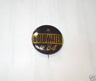 Campaign Pin Pinback Political Button Barry Goldwater