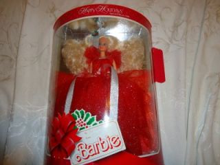 vintage holiday christmas barbie 1988 nrfb mint in box nr