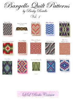 Bargello Quilt Patterns Vol 1 on CD PDF by Becky Botello