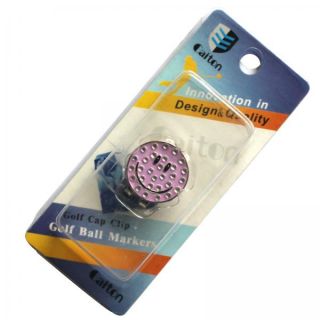 2012 New Pink Smile Ball Marker Crystal Magnetic Golf Hat Cap Clip for 