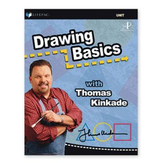 New Lifepac Drawing Basics w Thomas Kinkade Grade 3 8