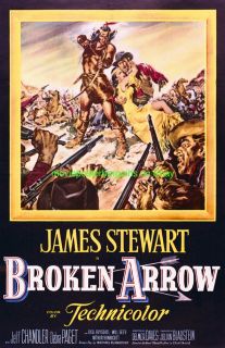 policies broken arrow movie poster 11 by 17 james stewart
