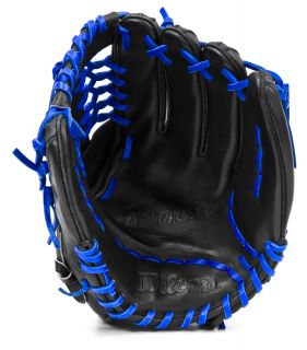 Wilson 2013 A2000 Superskin CJWSS Baseball Glove Black Royal Blue 12 