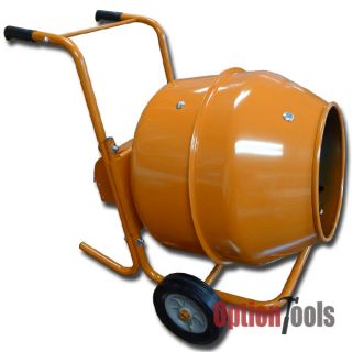 CU ft Wheel Barrel Portable Concrete Cement Mixer HD Construction 
