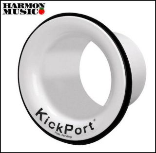 Kickport Kick Port Drum Head Bass Enhancer Ring White