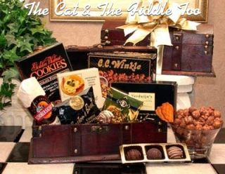 Mens Gourmet Desk Caddy Gift Basket
