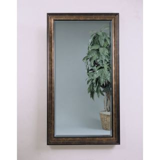   Gold Leafing with Chocolate Glaze Leaner Mirror By Bassett Mirror New