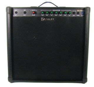 The BadAax B100 Bass Guitar Amp features 100 watts of power 4 x 6.5 