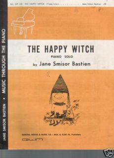 The Happy Witch Halloween Bastien Piano Sheet Music