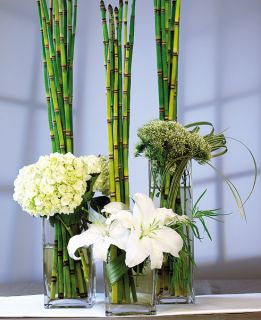   Decoration Centerpiece Bamboo Flower Vase Candle Holder