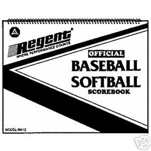 Baseball Score Book 05012 by Regent Sports