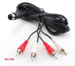 ft 5 Pin DIN to 4 RCA Audio Cable for Bang Olufsen