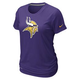 Nike Legend Authentic Logo (NFL Vikings) Womens T Shirt 472202_545_A 