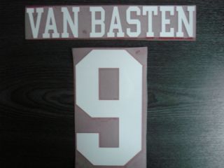 Retro Van Basten 9 Ajax Home 1997 99 Name and Number
