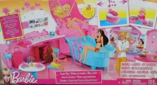 Barbie Cruise SHIP V3092 Party Boat Pool Dining Buffet Bed Disco Play 